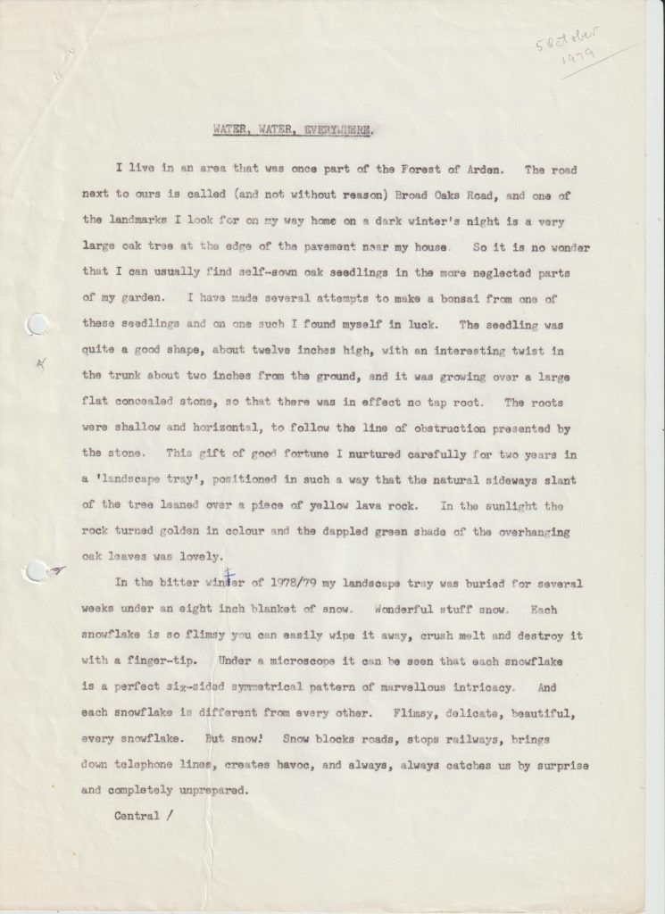 Archive Article - WATER, WATER, EVERYWHERE - Page 1